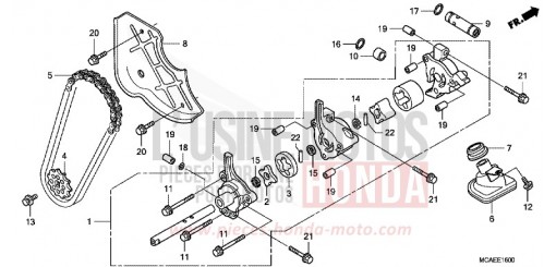 POMPE A HUILE GL1800E de 2014